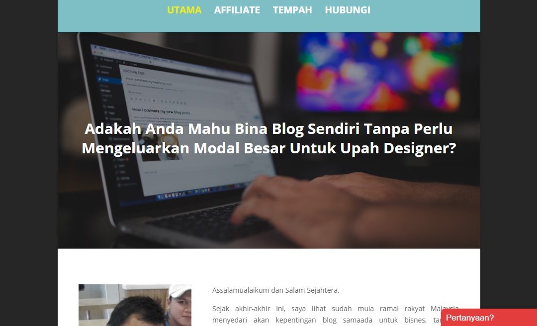 Bina Blog Sendiri – Servis Design Minisite